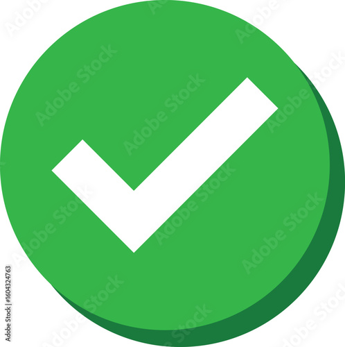 approved icons. rounded right sign concept. right icon or symbol. Correct vote choice symbol. accept checkmark icons

