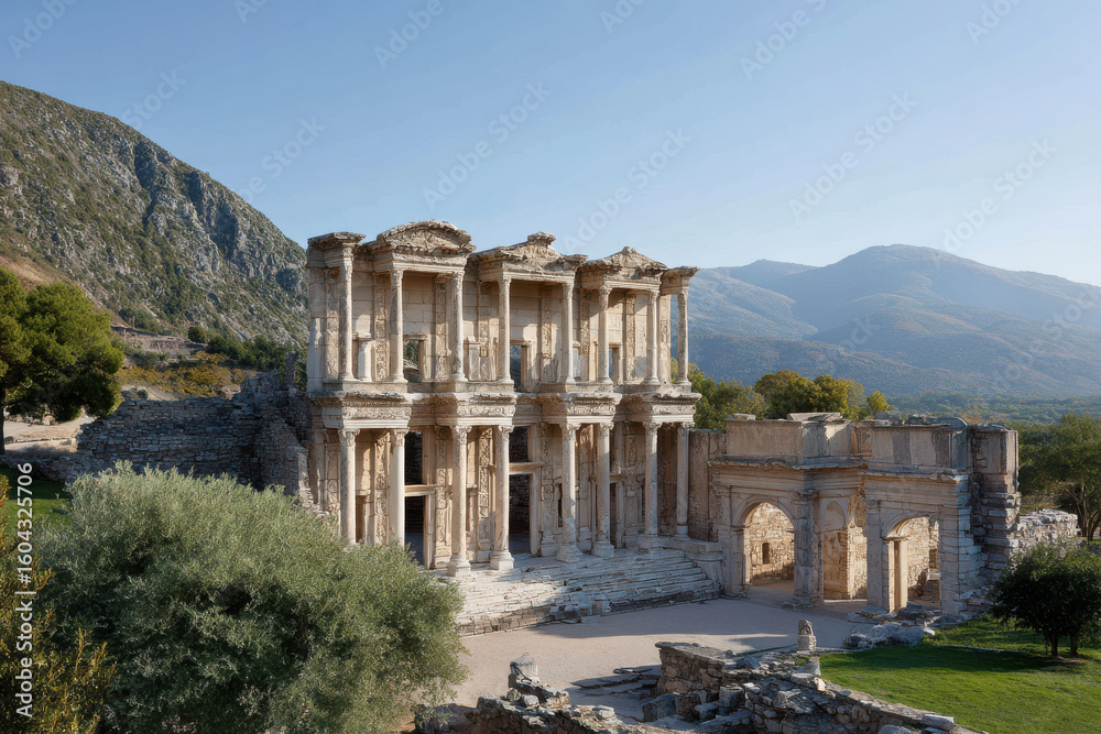 Fototapeta premium explore majestic wonders of ancient architecture where history whispers through stone