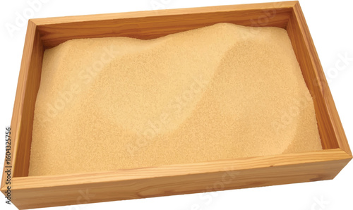 wooden box isolated on white