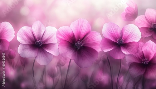 Colorful Floral Arrangement with Purple Blooms and Delicate Blossoms in Elegant Watercolor Style