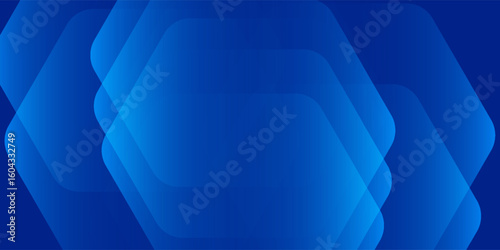Abstract blue background with glowing geometric lines. Modern blue gradient square shape design. Futuristic technology concept. Suit for brochure, corporate, website, poster, banner, cover modern