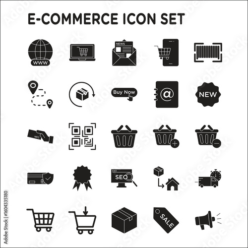 e commerce icon pack fill