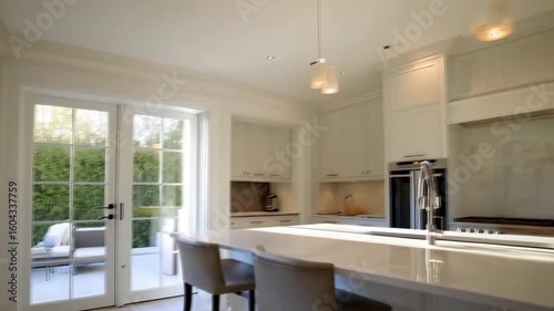 modern kitchen interior with kitchen