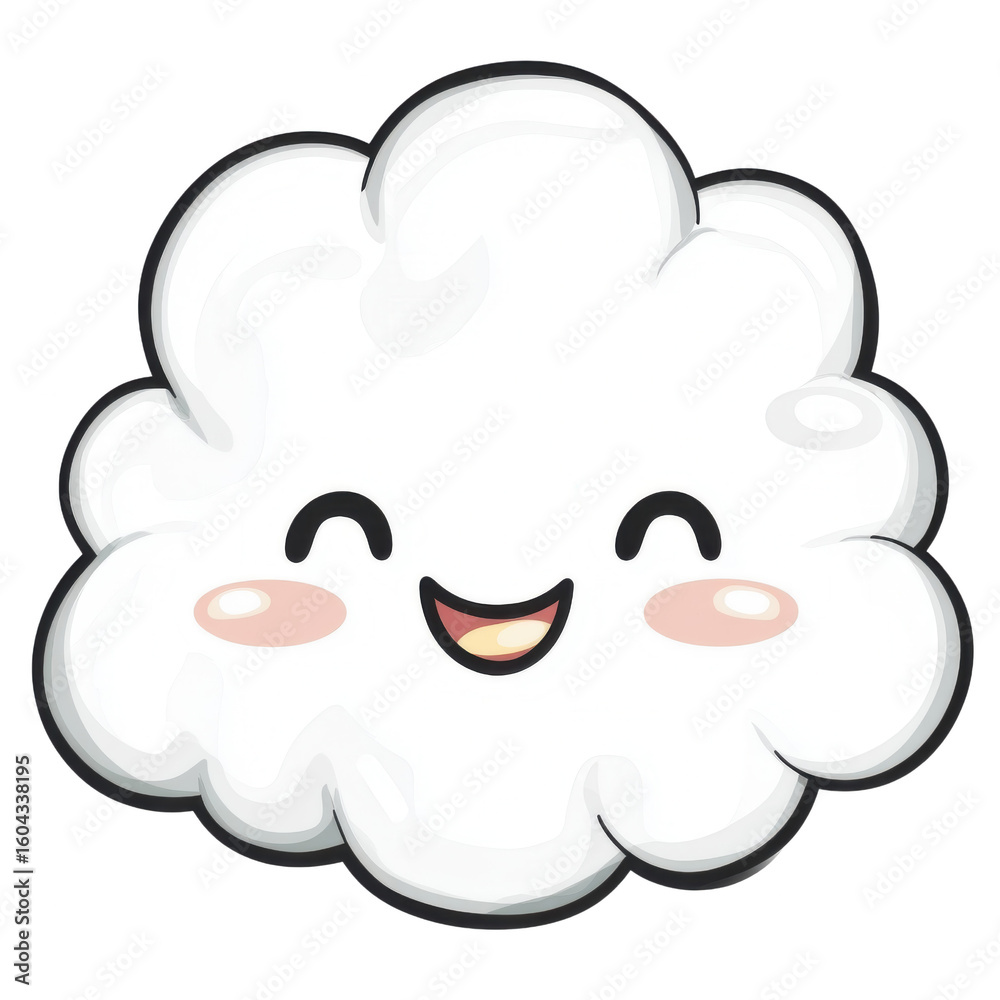 white fluffy cloud icon, clean outline, calming kids decor white fluffy cloud icon, clean outline, calming kids decor
