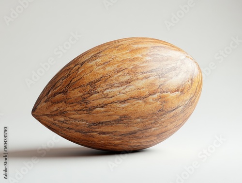 Abstract Ovoid Shape with Natural Wood Texture abstract ovoid shape texture natural pattern brown ai
