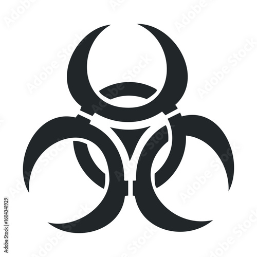 Biohazard symbol for safety awareness in hazardous environments