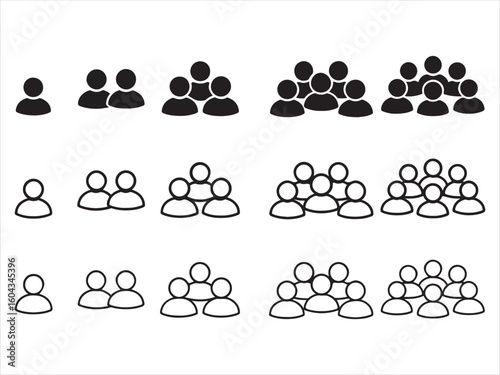 Group Icon Variations of people 