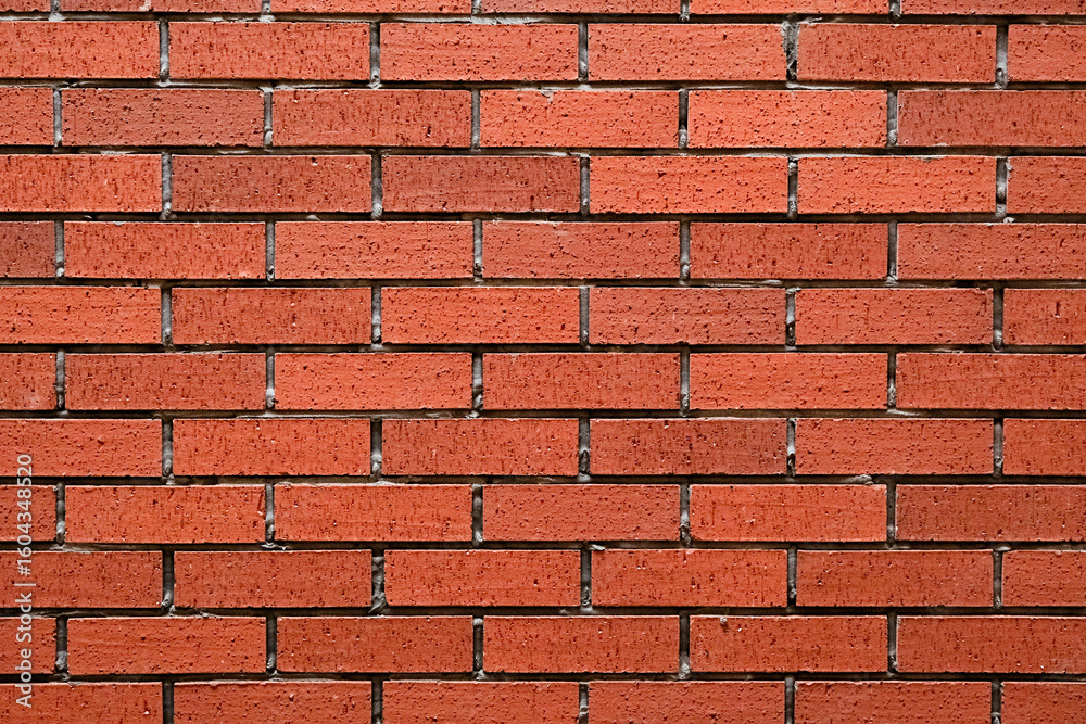 Obraz premium Brick wall with red brick, red brick background.