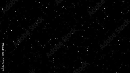 Gentle Falling Snow On Black Background For Elegant Christmas Design