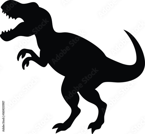 tyrannosaurus rex dinosaur vector illustration