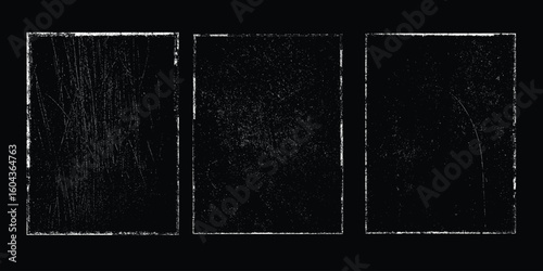 Grunge textures set. Collection of vector overlay, distress, textures .Simply Place texture over any Object to Create grunge,splattered ,dirty effect .