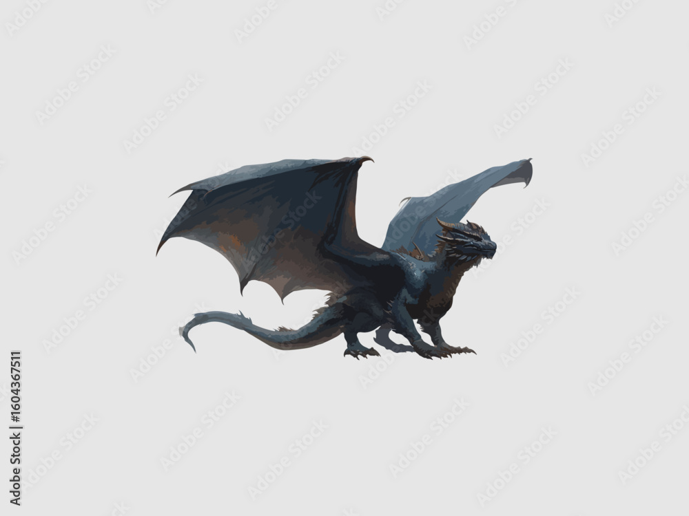 Fototapeta premium Dragon illustration vector