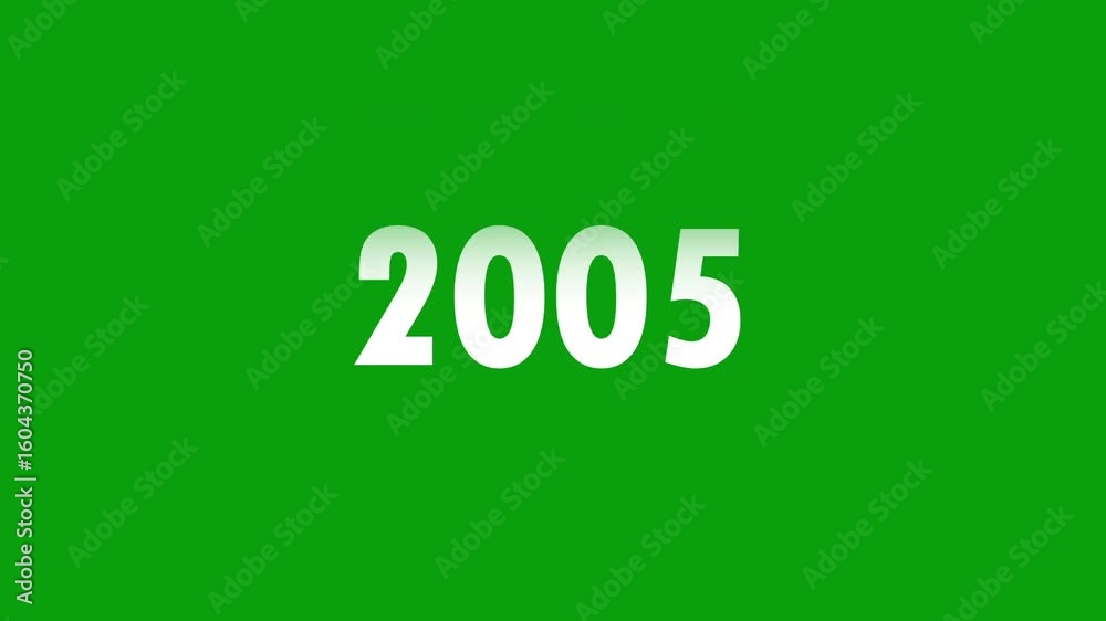 Analog counter counting up from 1995 to 2005 background. Time-lapse speed. Ready to use Green screen, 4K footage motion graphic video rendering. Analog counter counting up from 1995 to 2005 background. Time-lapse speed. Ready to use Green screen, 4K footage motion graphic video rendering.