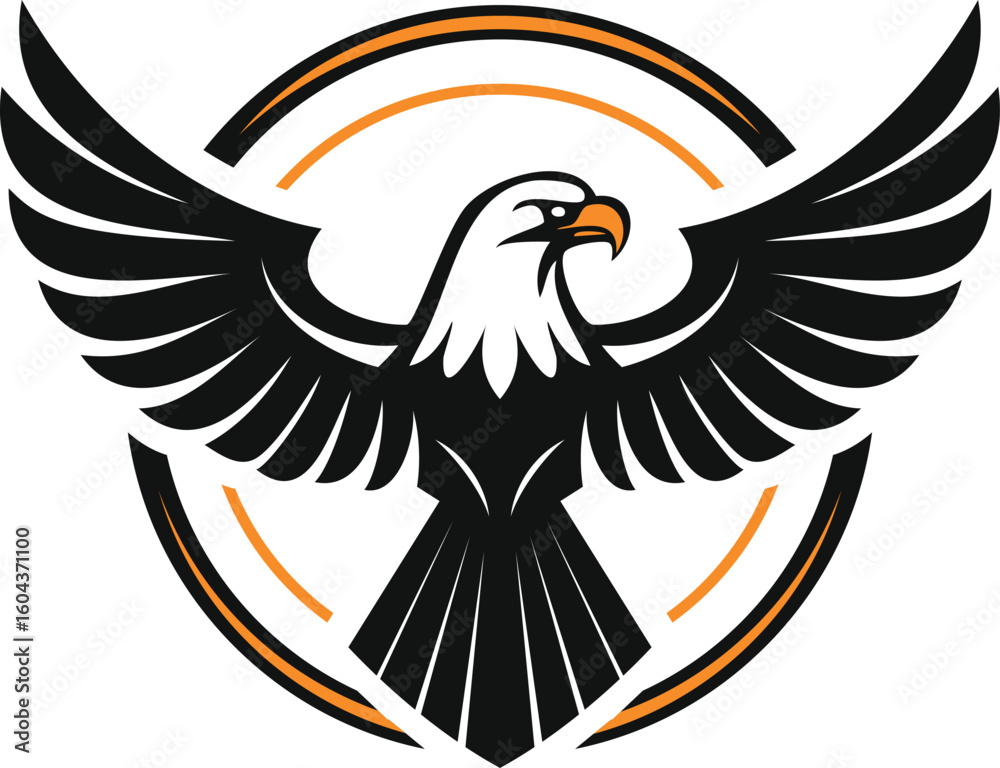 Obraz premium Modern Eagle Emblem Design