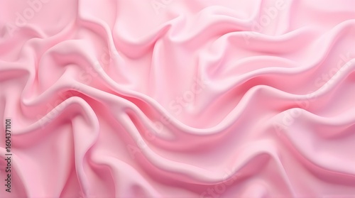 Pink fabric with soft wave.Textured background.