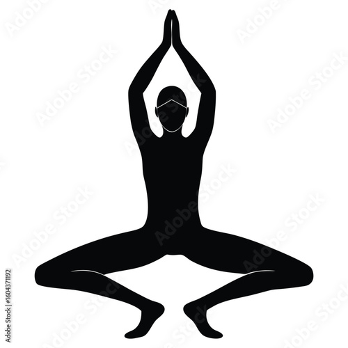 isolated asana flashcard on white background