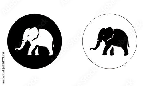 Photography black silhouette elephants