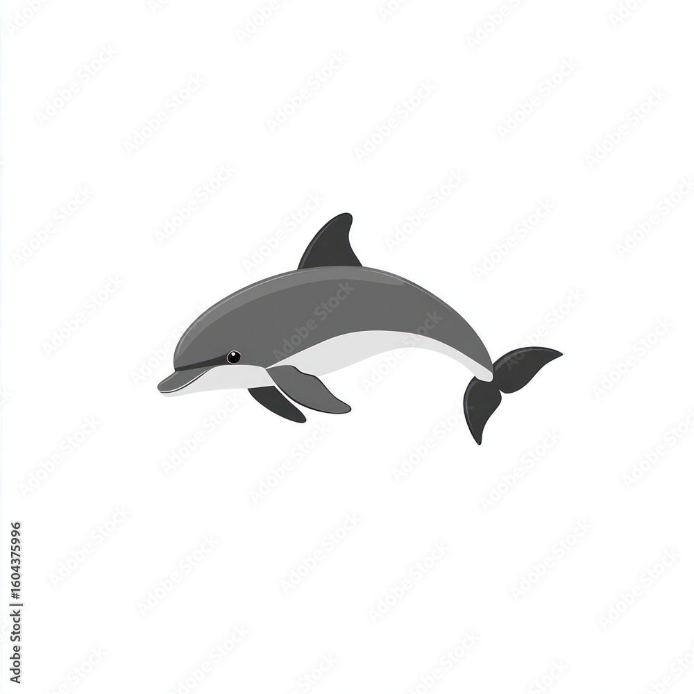 Obraz premium Dolphin illustration animal art.