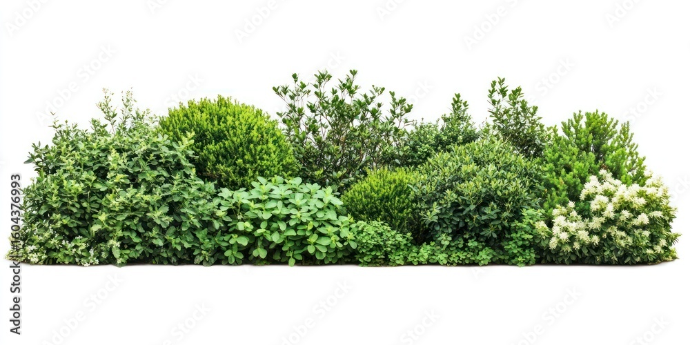 Fototapeta premium Bushes and shrubs plants vegetation landscape.