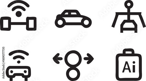 Nine Solid Black Silhouette Icons of Musical Instruments guitar violin