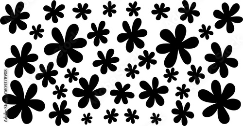 black flower Design 1179.eps