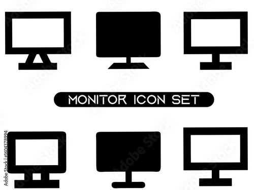 computer monitor vector