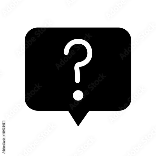 question glyph icon