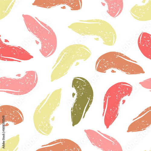 Multicolor Pears Wedges Vector Seamless Pattern