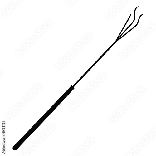 isolated incense stick on white background