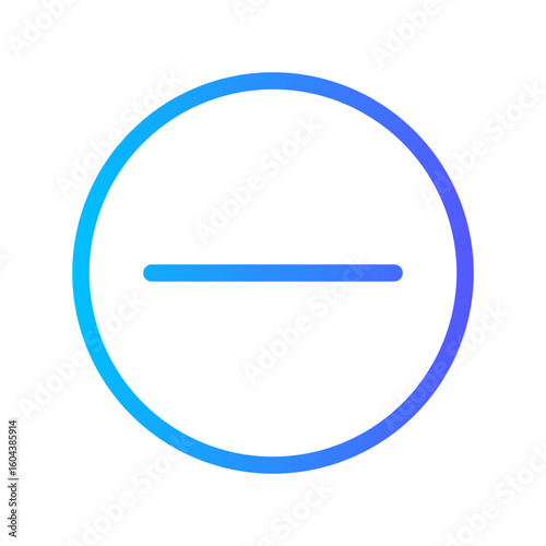 minus gradient icon