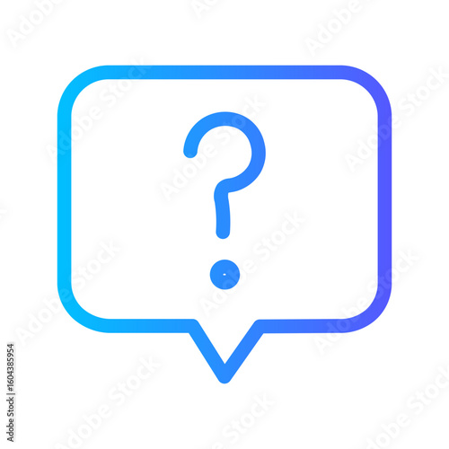 question gradient icon