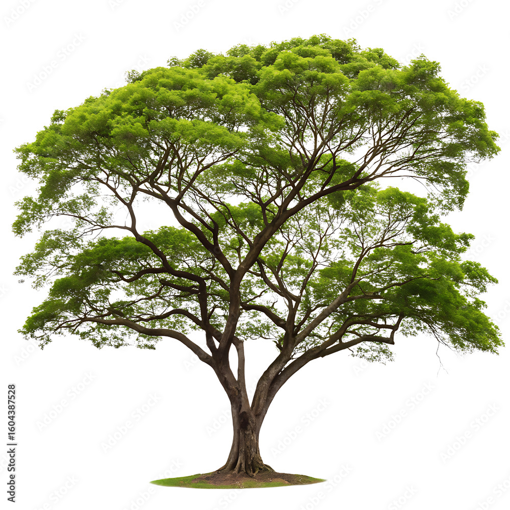 custom made wallpaper toronto digitalLarge green tree with spreading branches isolated on a transparent background leaves