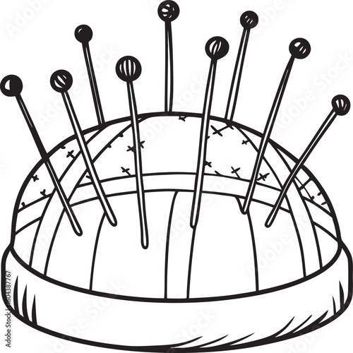 pin cushion silhouette