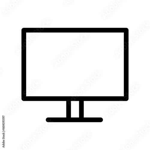 desktop computer line icon