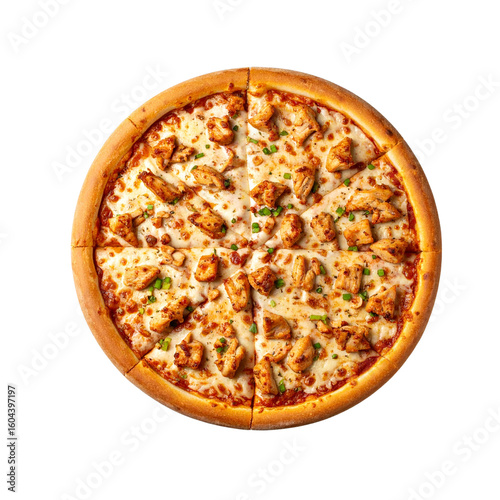  Transparent PNG available Buffalo chicken pizza isolated on transparent background