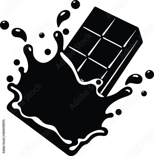 vector illustration of a chocolate bar