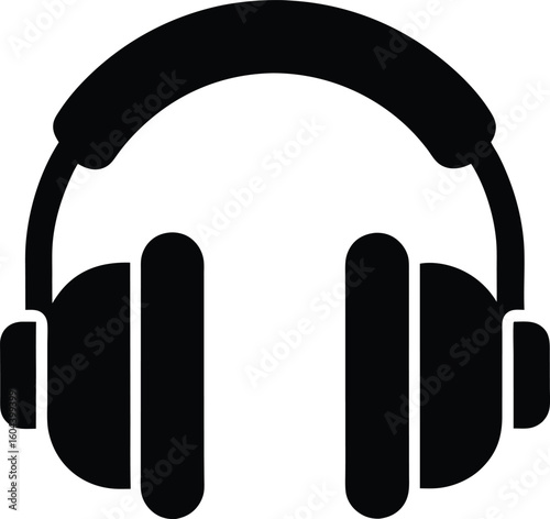 Solid Headset Audio And Call Icon