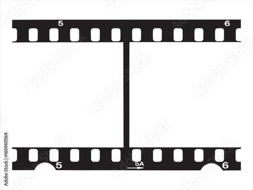 Empty Film Strip silhouette vector  icon