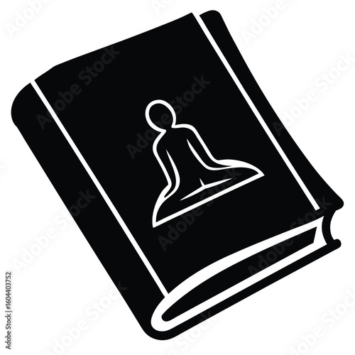 isolated yoga session logbook on white background