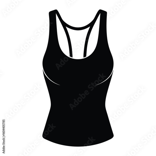 isolated yoga tank top on white background