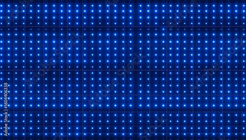 Blue LED wall display