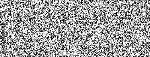 TV noise texture with white vector static and black glitch grain effects. Analog snow patterns and stipple dots for video overlays or CCTV backgrounds. Grainy halftone gradations for retro screen.