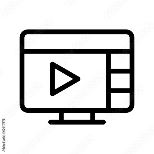 streaming line icon