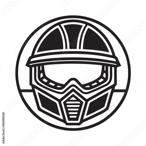 Biker Helmet Icon vector