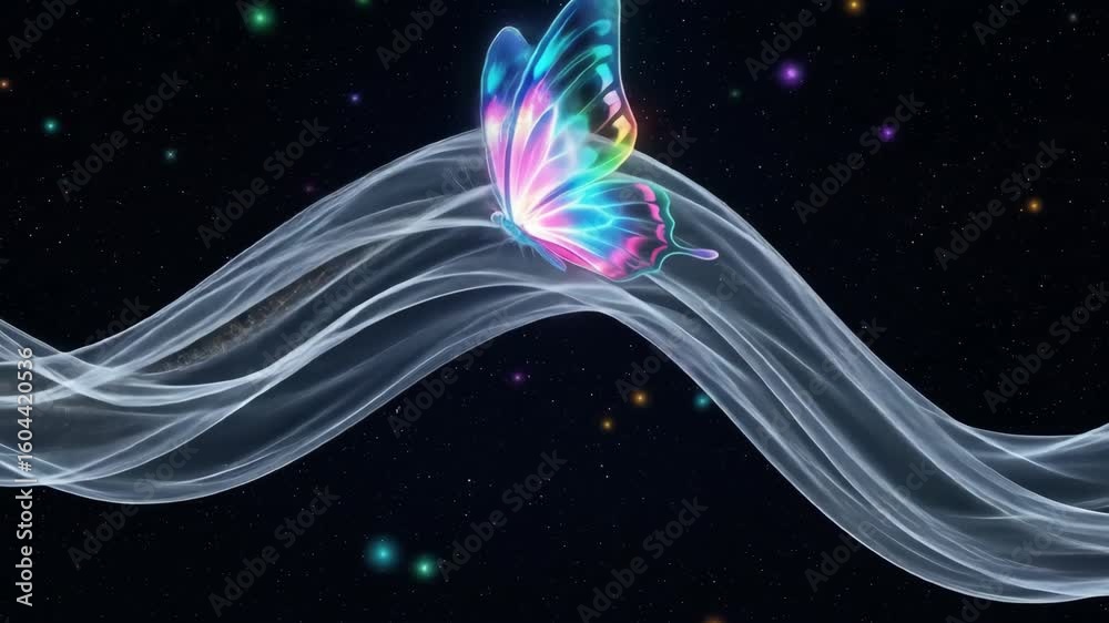 Cosmic Butterfly: A Luminous Journey Through Stardust and Dreams