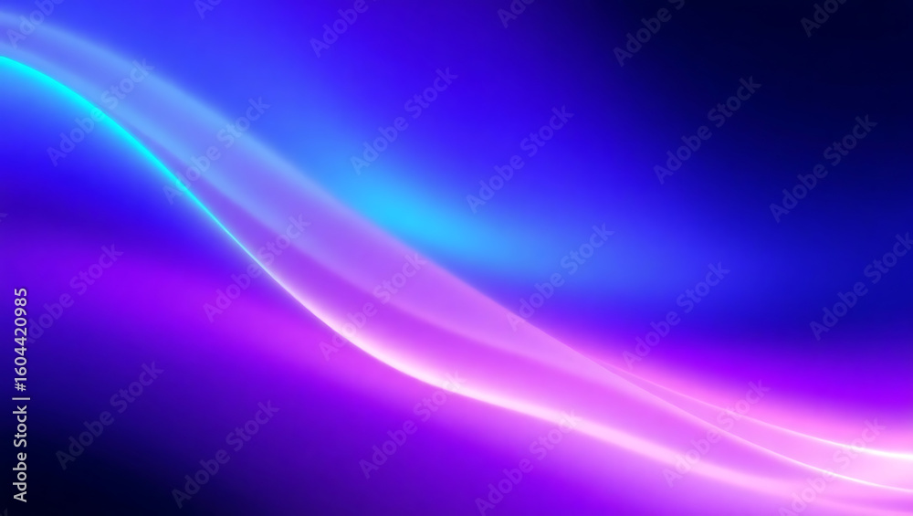 Naklejka premium Abstract background with flowing light streaks in shades of blue and purple creating a dynamic effect