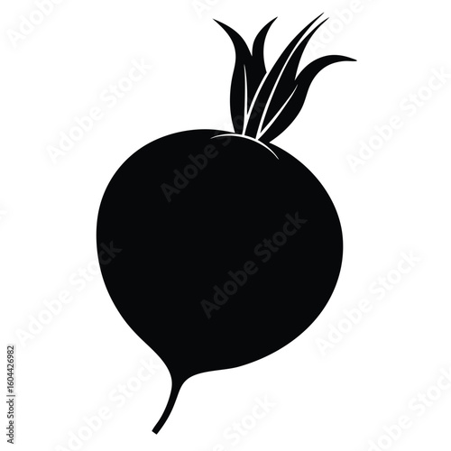 Nutritionist element isolated beetroot on white background