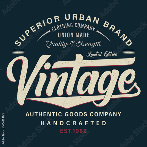 Superior Vintage Urban Brand.