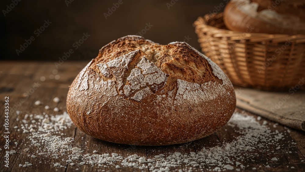 Warm homemade traditional loaf Warm homemade traditional loaf