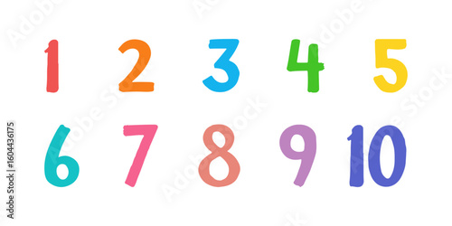 Colorful Numbers 1 to 10 Chart for Kids – Bright Educational Counting 